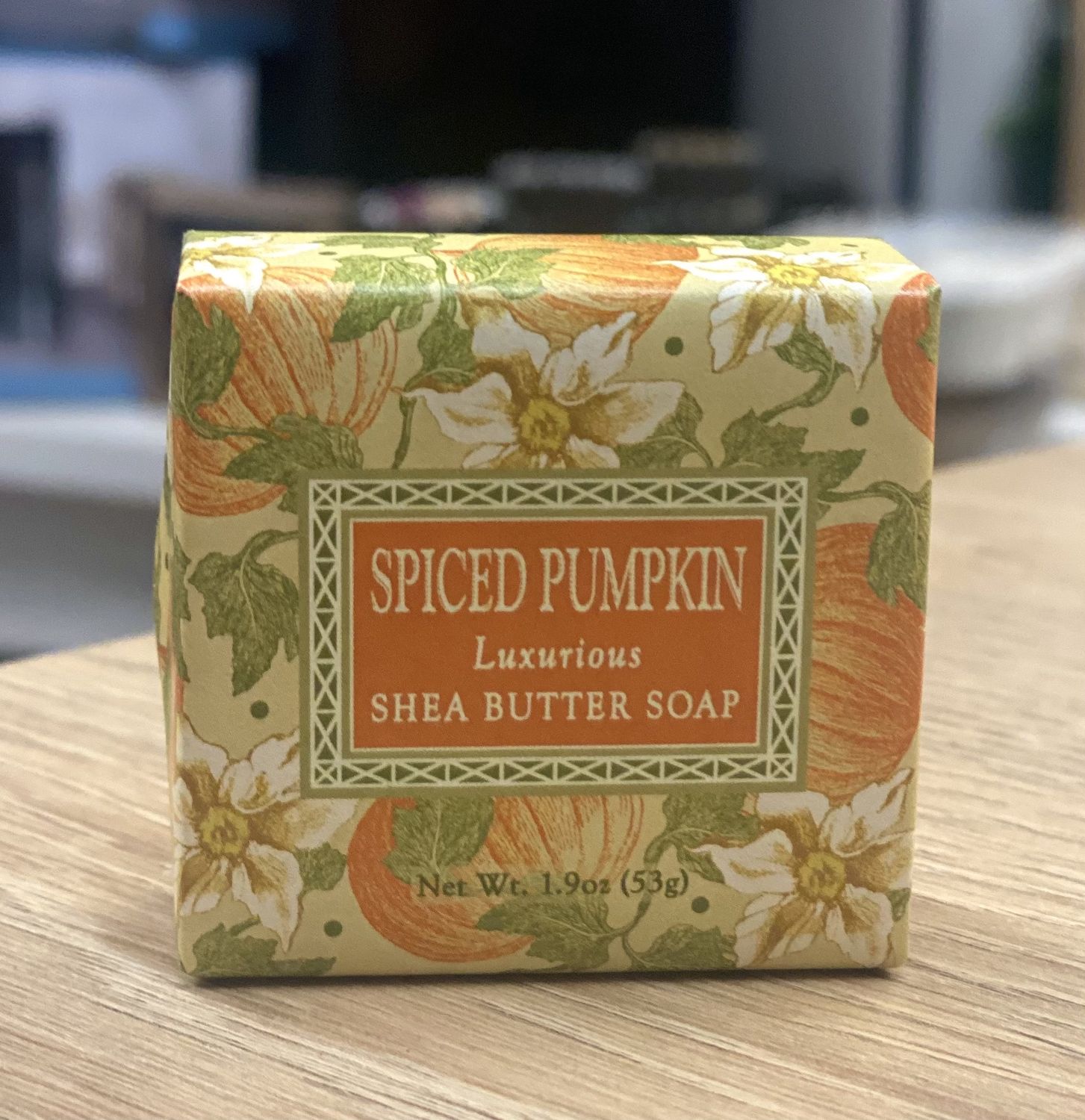 1.9 oz wrap soap Spiced Pumpkin