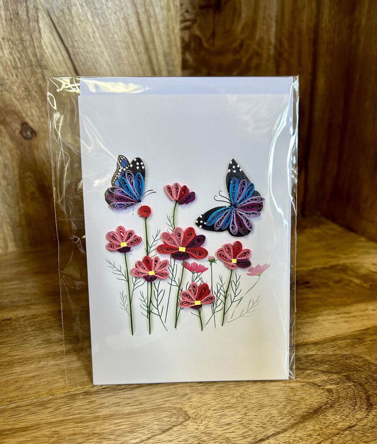 Handmade Quilling Cards Butterfly Flowers