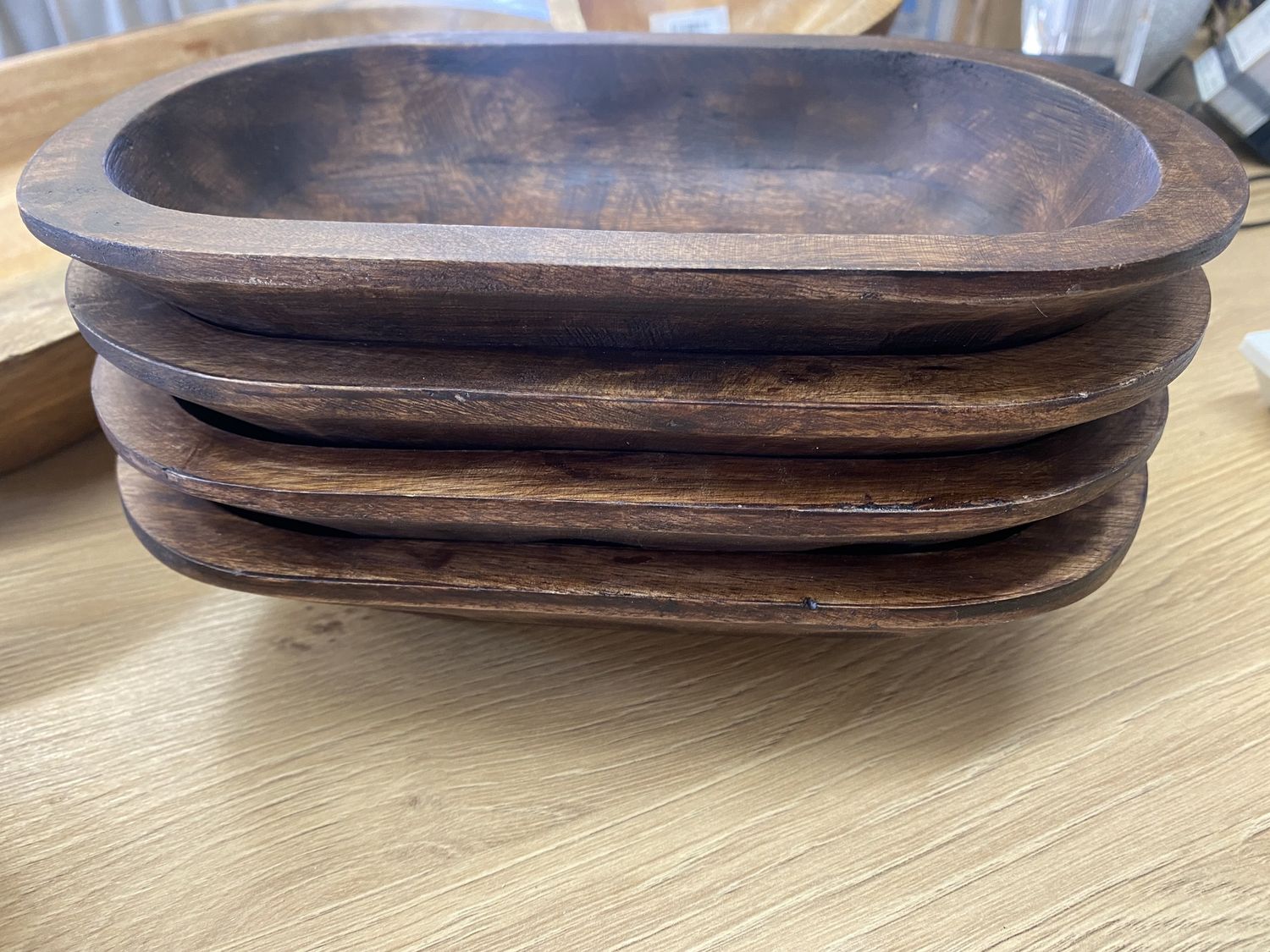 Natural 6x9.5 Dough Bowl