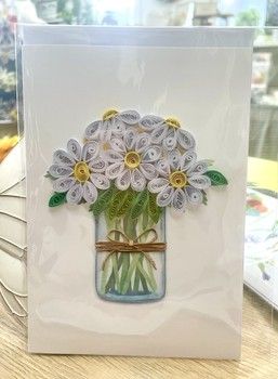 Handmade Quilling Cards Daisy