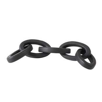 Wooden Chain Link Black 15&quot;