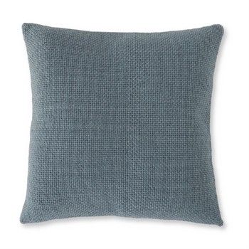 20&quot; Square Blue Woven Pillow