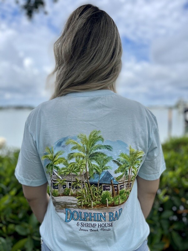 Water Color Building Short Sleeve Shirt