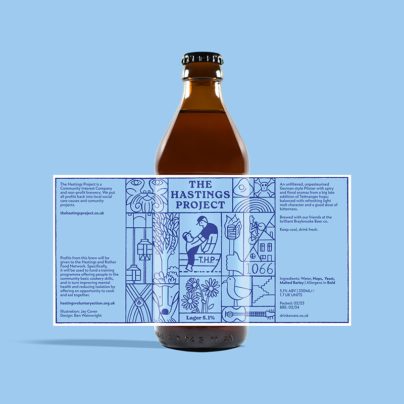 Lager 5.1% 330ml Bottle - Raising money for Sustenance