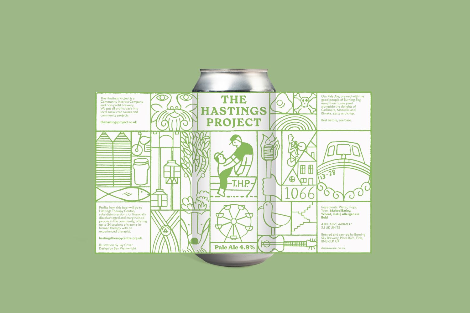 Pale Ale 4.8% 440ml Can - Raising Money for Hastings Therapy Centre