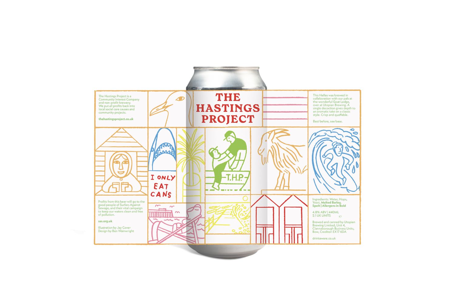THP X GOAT LEDGE HELLES 4.8% 440ML CAN