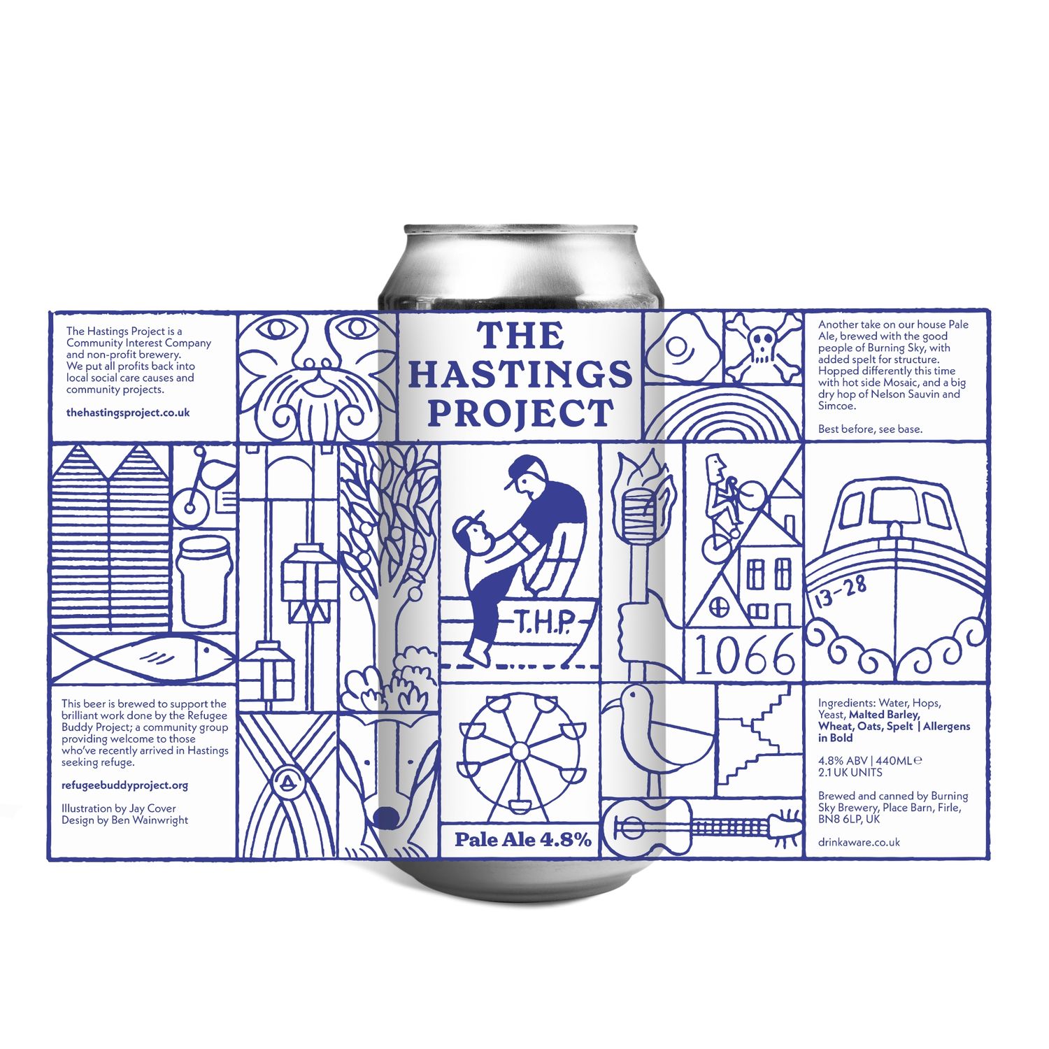 Pale Ale 4.8% 440ml Can - Raising funds for The Refugee Buddy Project