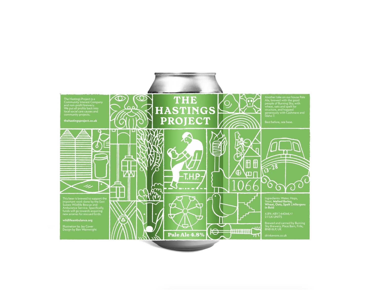 Pale Ale 4.8% 440ml Can - Raising funds for East Sussex WRAS