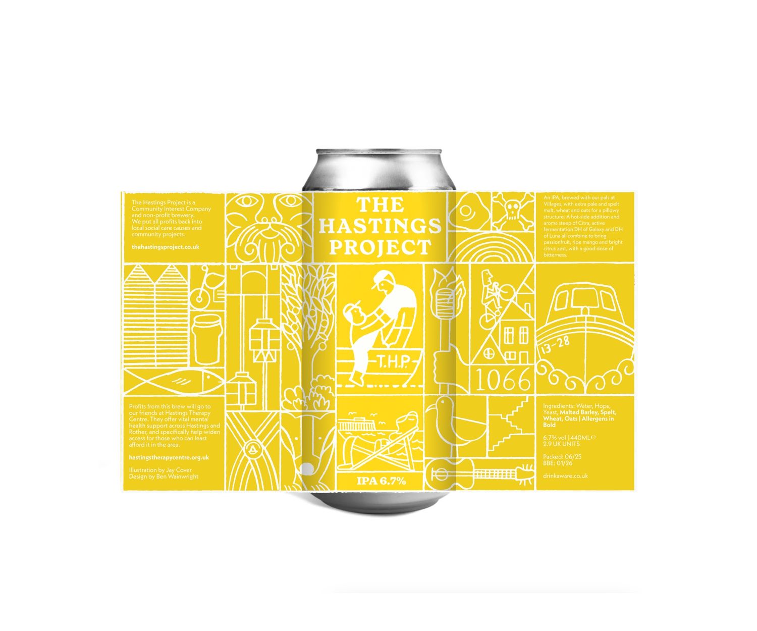 IPA 6.7% 440ml Can - Raising Funds for Hastings Therapy Centre