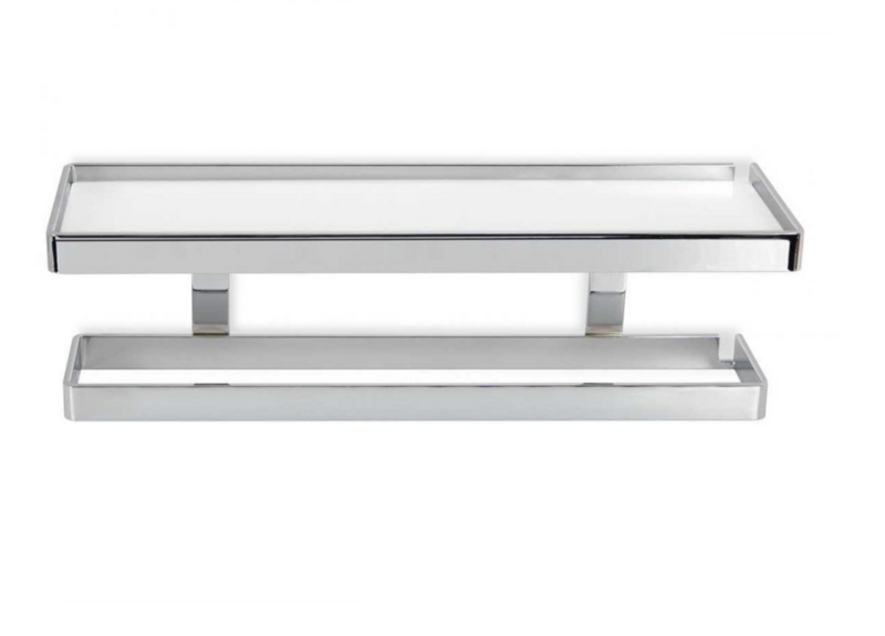 Estantería Pletina Solid Surface con Toallero Turin