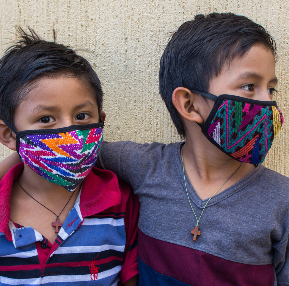 Hand-Woven & Huipil Fabric Face Masks - Child - Set of 3