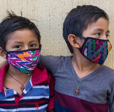 Hand-Woven & Huipil Fabric Face Masks - Child - Set of 3 Hand-Woven & Huipil Fabric Face Masks - Child - Set of 3