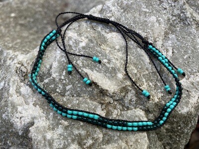 El Camino Bracelet - Green and Turquoise
