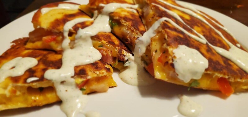 Shrimp and Bacon Quesadilla