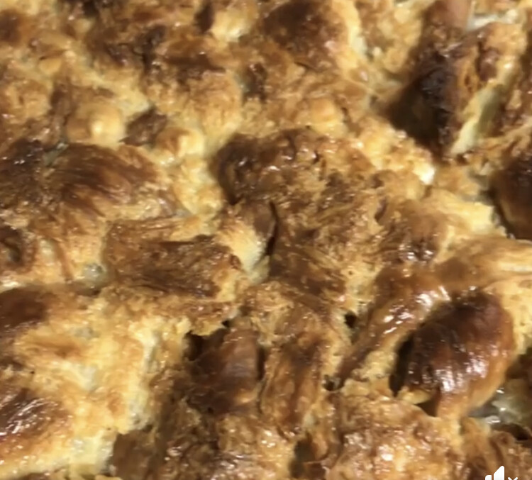 White Chocolate  Bread Pudding