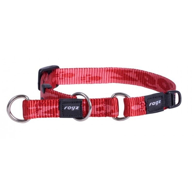 ROGZ Halsband Choker. Maat M Rood