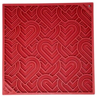 Sodapup Lickmat Heart Large – Red