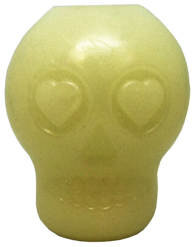 ​SALE.  SodaPup Glow in the Dark Sugar Skull Medium – Translucent
