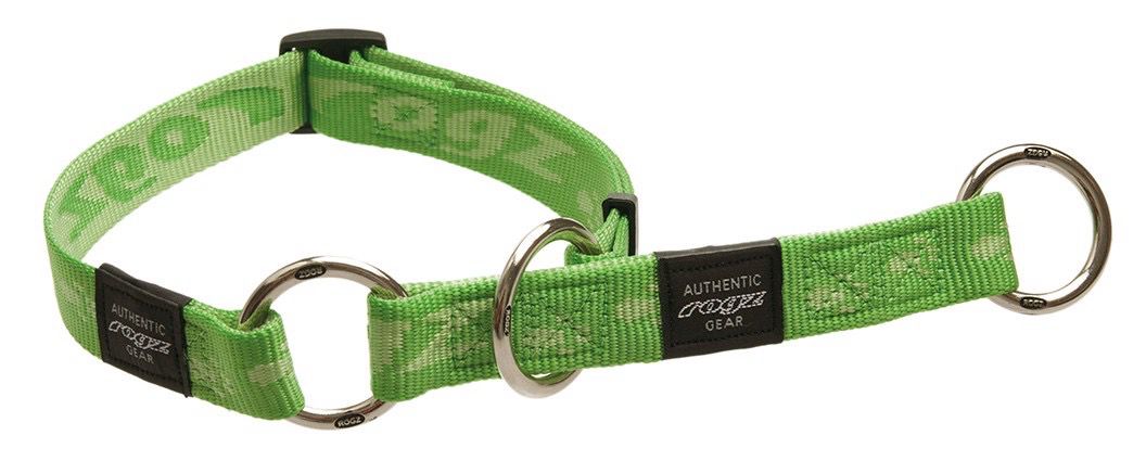 ROGZ halsband Choker. Maat M Lime