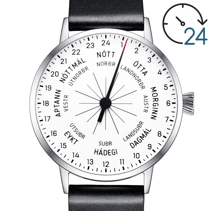 24-hour single hand watch Svalbard Eykt AA50