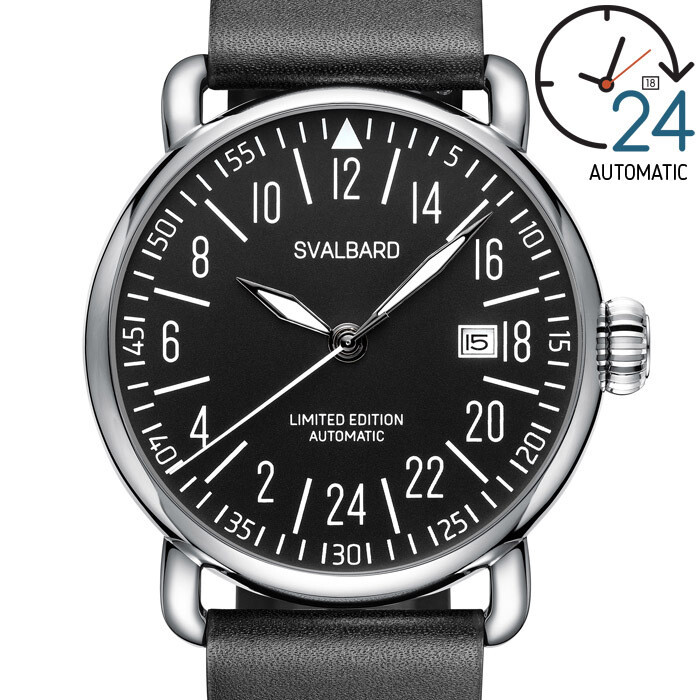 24-hour automatic watch Svalbard Isbjornen FL23