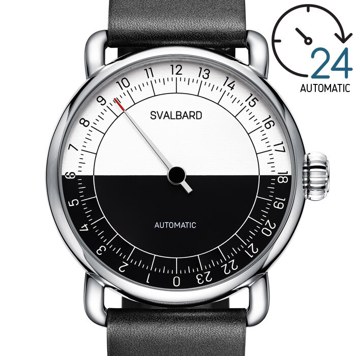 24-hour single hand automatic watch Svalbard Noonday FL17