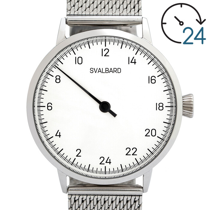 24-hour single hand watch Svalbard Elementary AA20