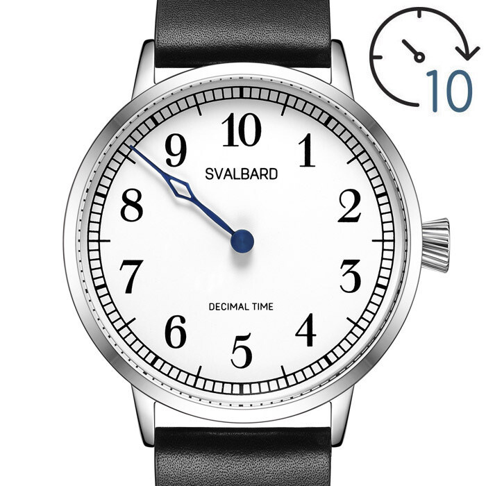 10-hours decimal single hand watch Svalbard Liberte AA36A