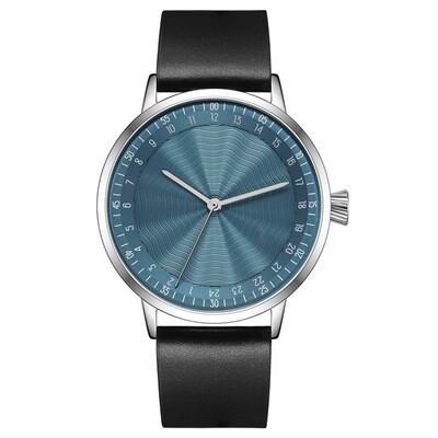 Montre Homme Svalbard SOLFESTUKA - Quartz Suisse, Boîtier Acier 40mm, Bracelet Cuir Noir, Étanche 50m - Style Classique Et Moderne