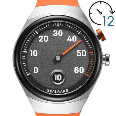 Jump hour watch with retrograde minutes Svalbard Time Travel HX11
