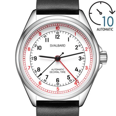 Dual time automatic decimal watch Svalbard Decimal GH30