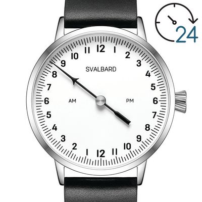 24-hour single hand watch Svalbard Midway AA59