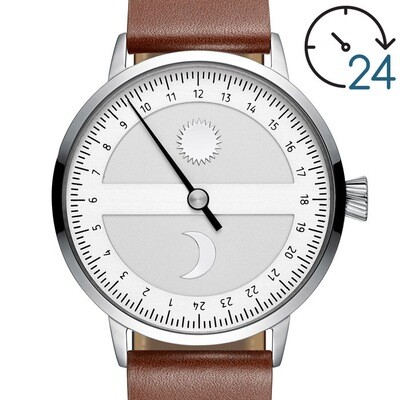 [PRE-ORDER] 24-hour single hand watch Svalbard Sol Og Måne AA32