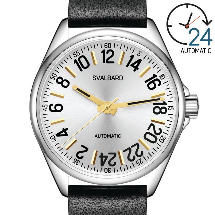 24-hour automatic watch Svalbard Solstråle GH26