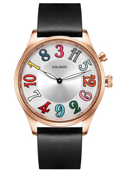 Crazy jump hour watch Svalbard Time Travel HX23A