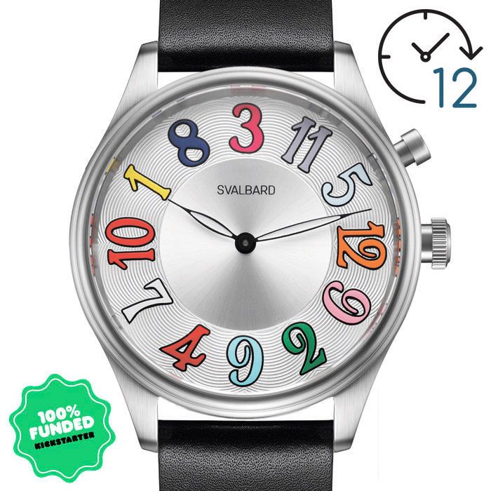 Crazy jump hour watch Svalbard Time Travel HX23