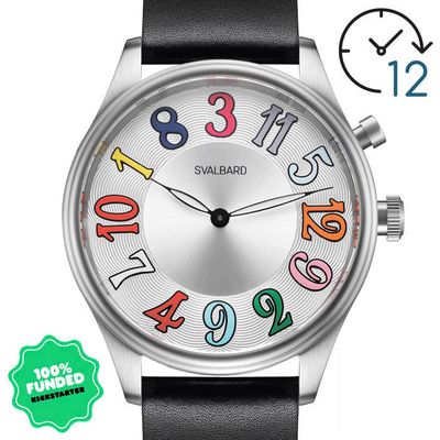 Crazy jump hour watch Svalbard Time Travel HX23