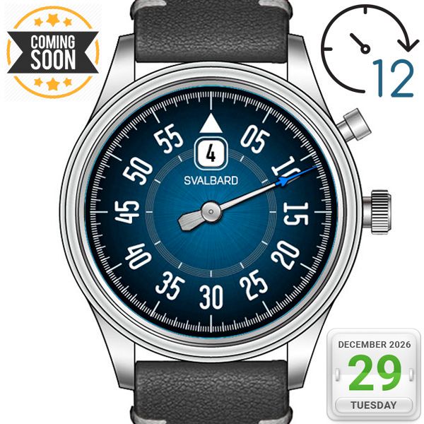 Jump hour watch Svalbard Time Travel HX18