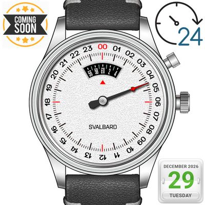 24-hour jump minute watch Svalbard Time Travel HX19 24-hour jump minute watch Svalbard Time Travel HX19