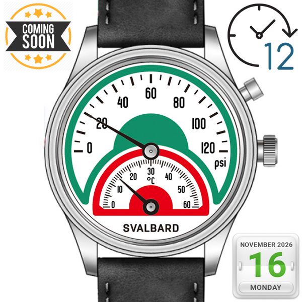 Double retrograde watch Svalbard Time Travel HX24A