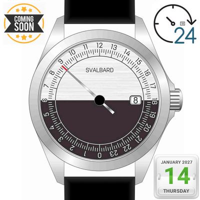 [PRE-ORDER] 24-hour single hand watch Svalbard Noonday GA17F