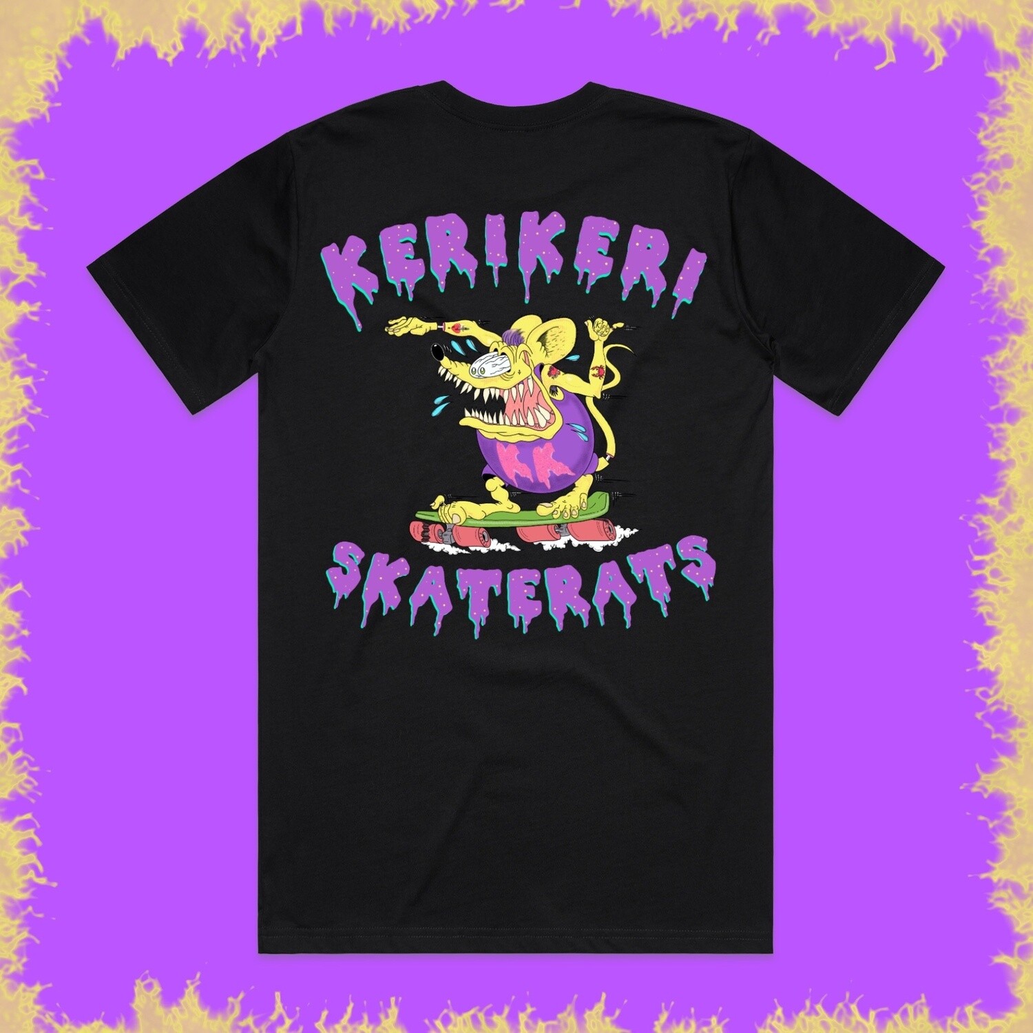 Kerikeri Skate Rats Tee, Size: Sml