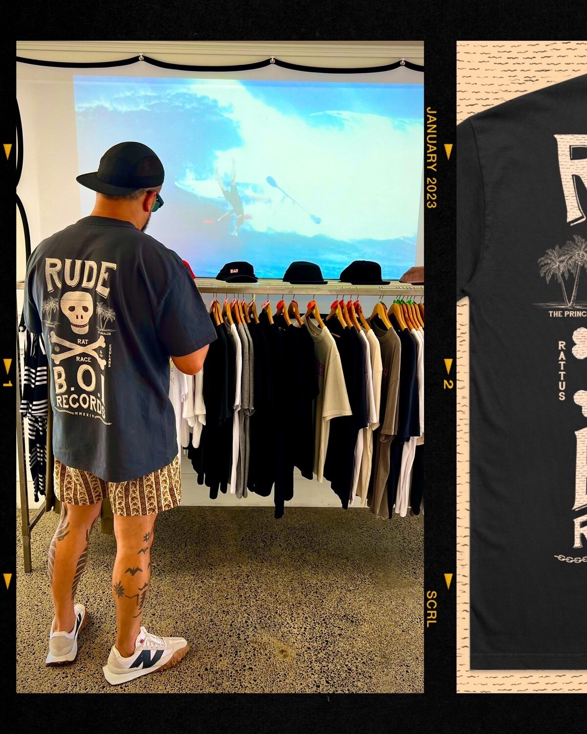 RUDE B.O.I RECORDS TEES &amp; HOODZ, Size: 3XL, TEE // HOODIE: TEE