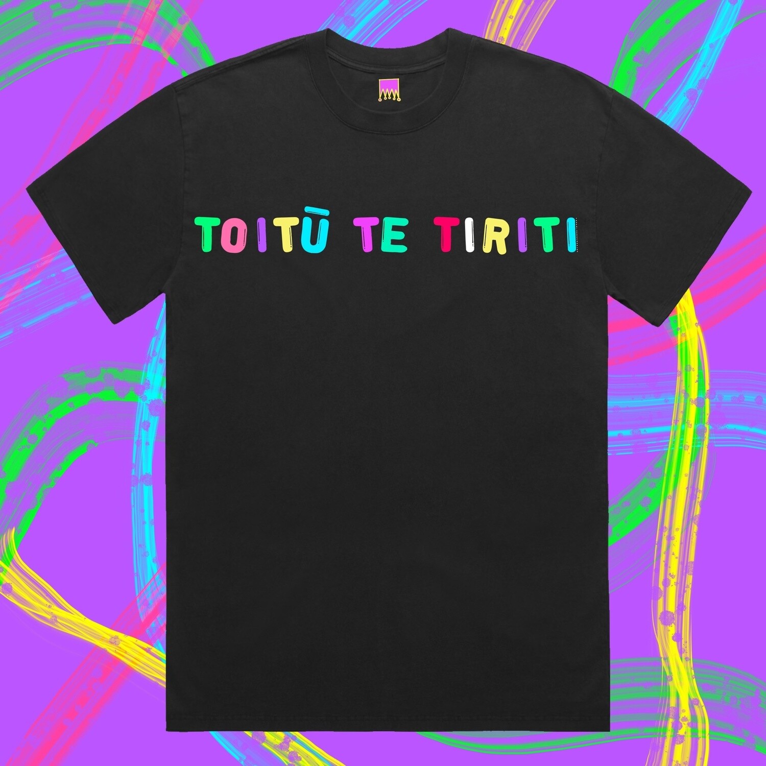 “BIG KIDS” (adult) TOITŪ TE TIRITI TEES, Size: 3XL, Colour: Black