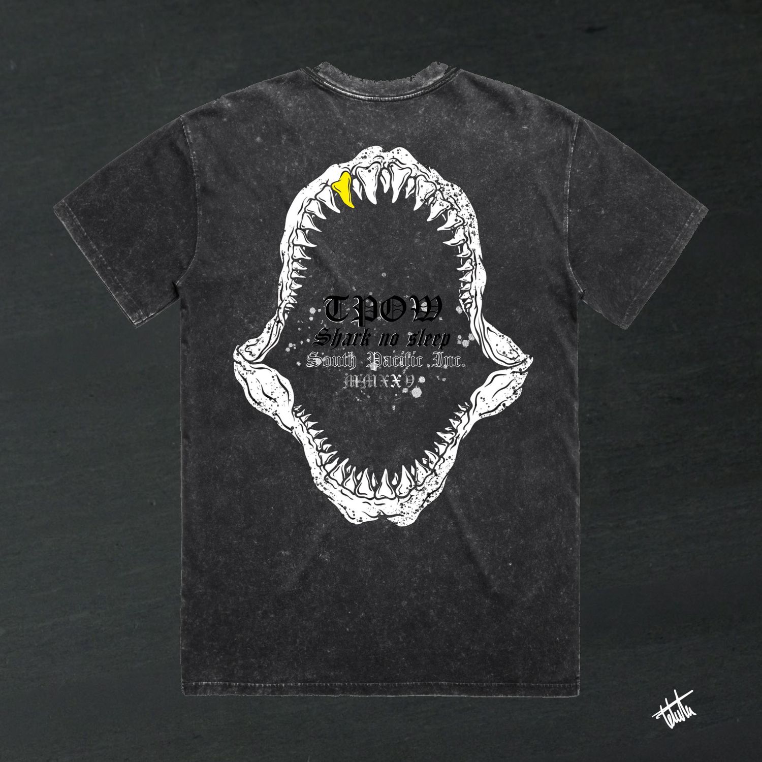 SHARK 🦈 NO SLEEP, Size: 3XL, Colour: Black