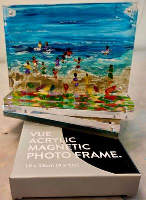 Acrylic mini vue frames by Jen Jay Art