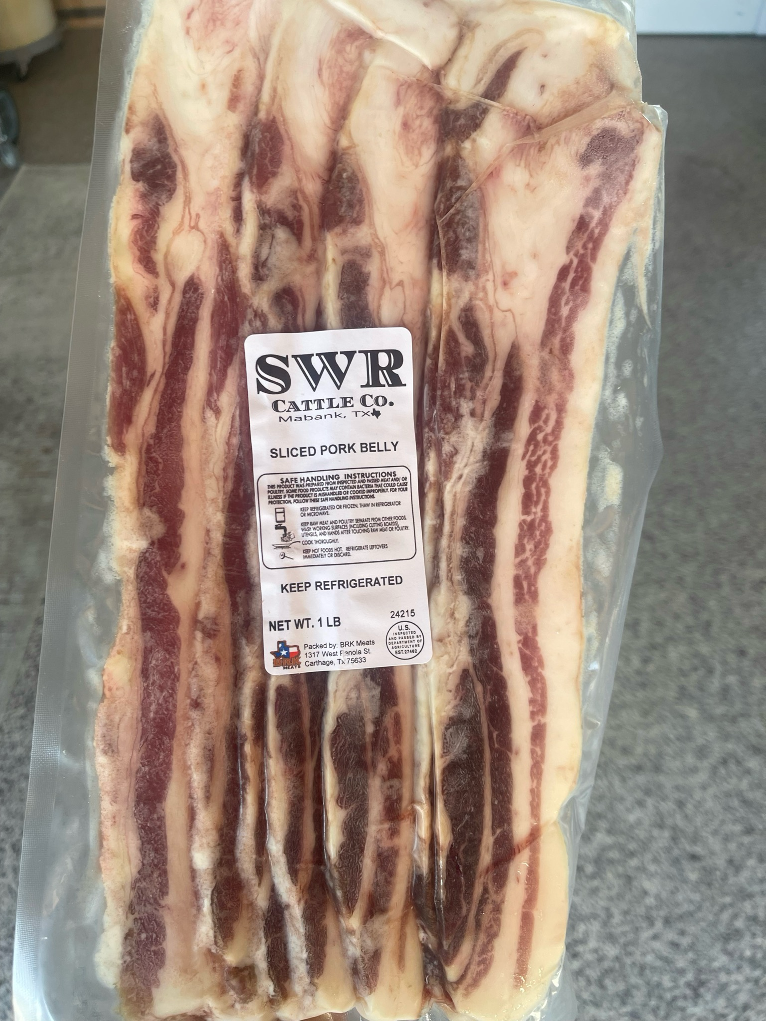 Pork - Smoked Belly Bacon