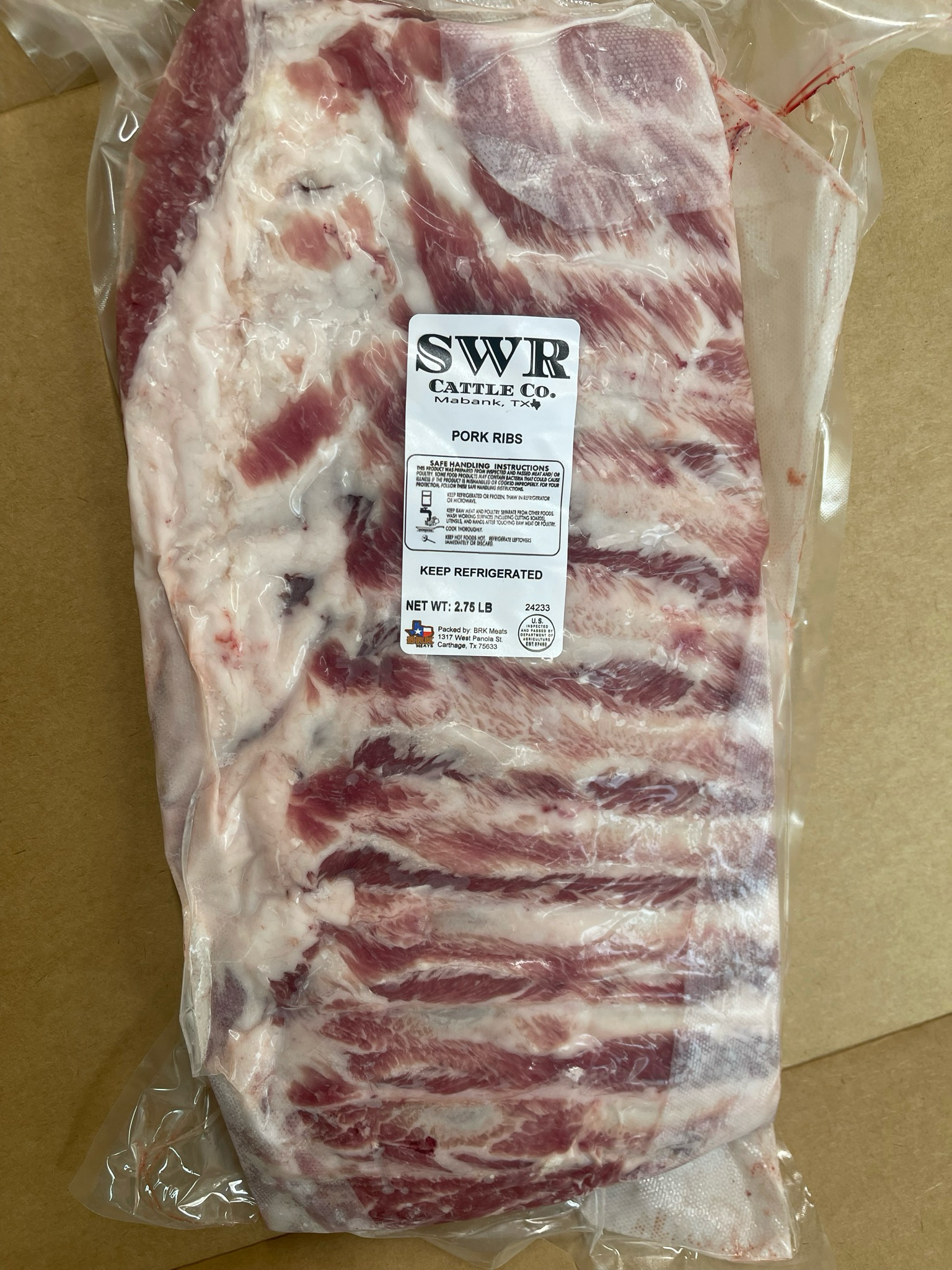 Pork - Ribs (Baby Back)