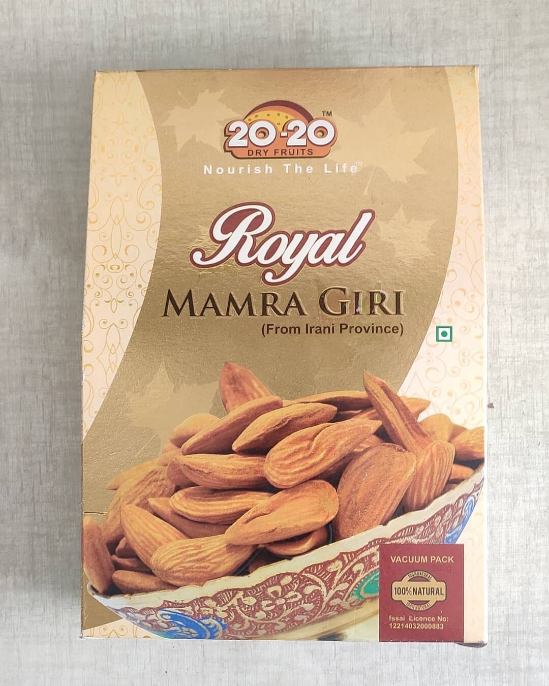 20-20 Brand Royal Mamra Giri Almond - 500 gram | Mamra Giri Badam