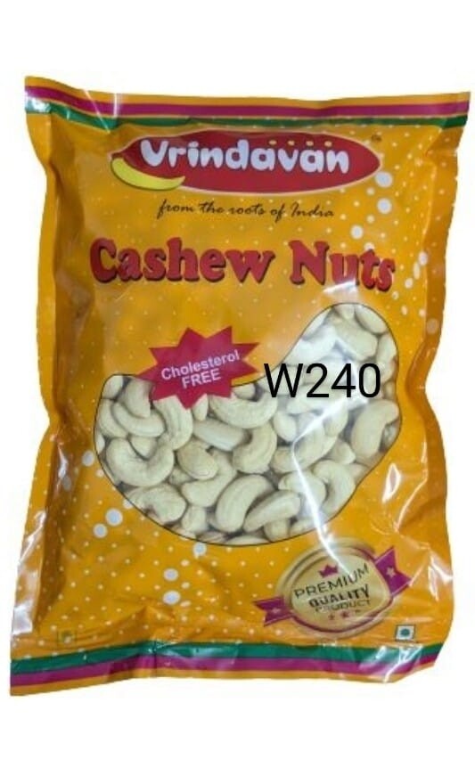 Vrindavan Cashew Nuts Jumbo - 500 gram | Premium W 240